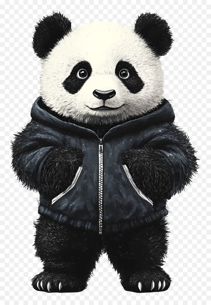 Urso Panda，Panda Com Capuz PNG