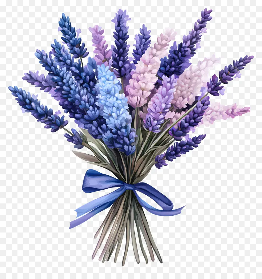 Buquê De Lavanda，Roxo PNG