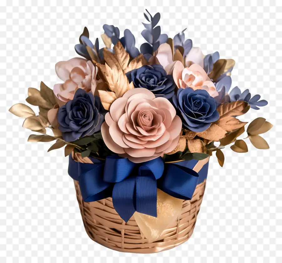 Cesta De Flores De Aniversário，Cesta De Flores PNG