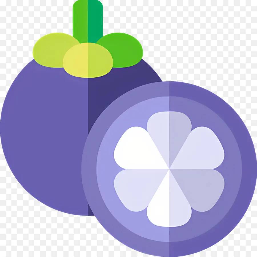 Mangostão，Roxo PNG