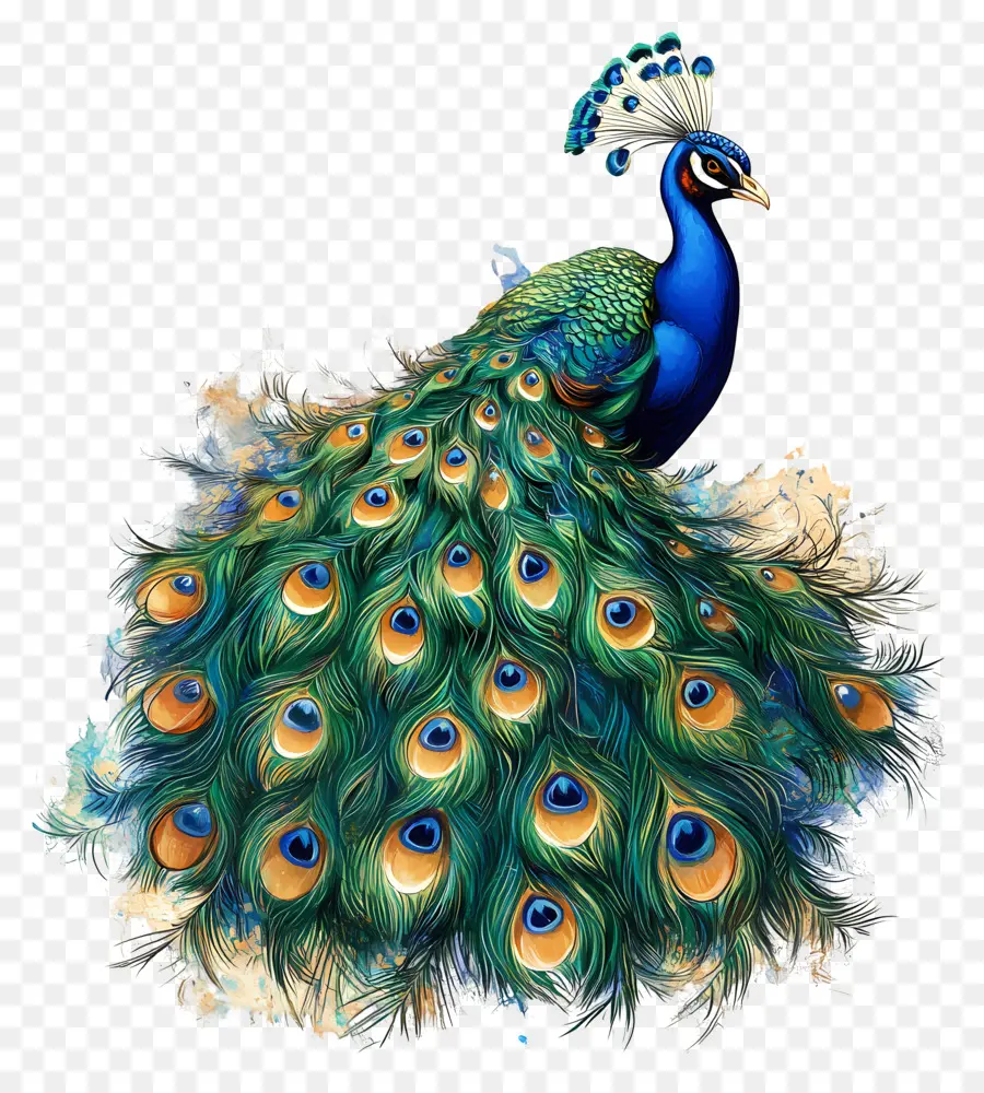 Pavão Animado，Pavão PNG