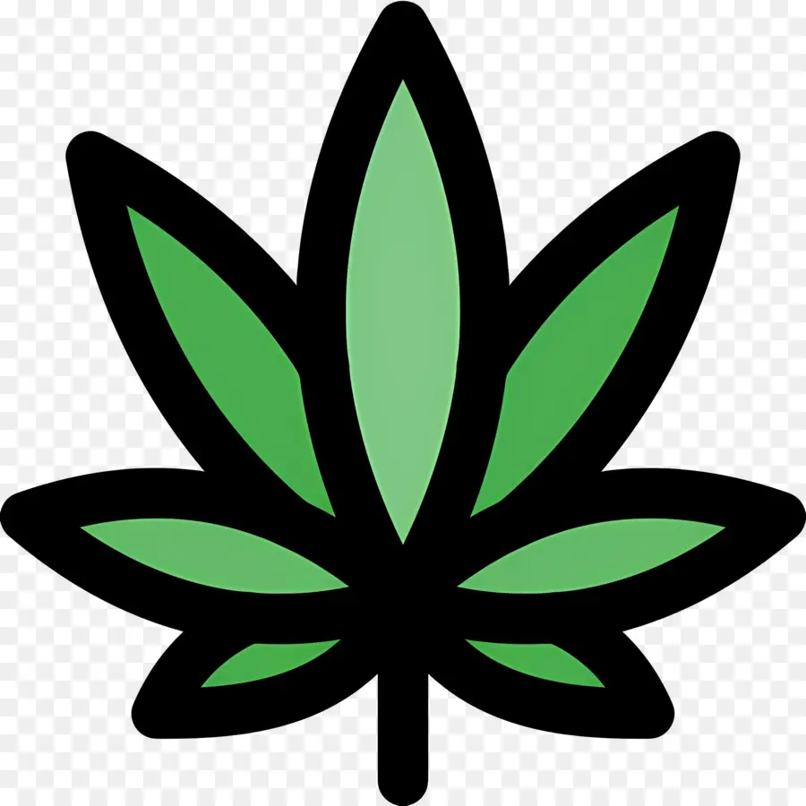 Folha De Maconha，Folha Verde PNG