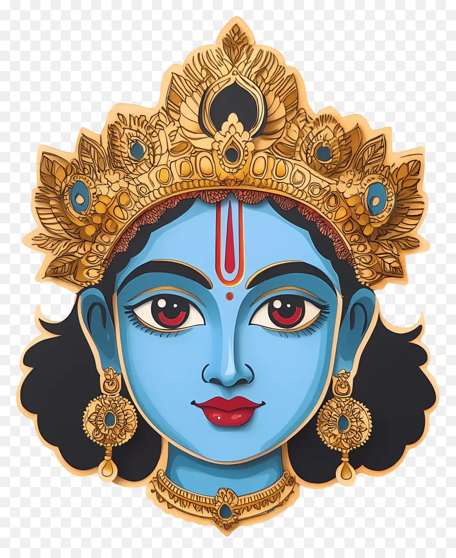 Bebê Krishna，Deusa Azul PNG