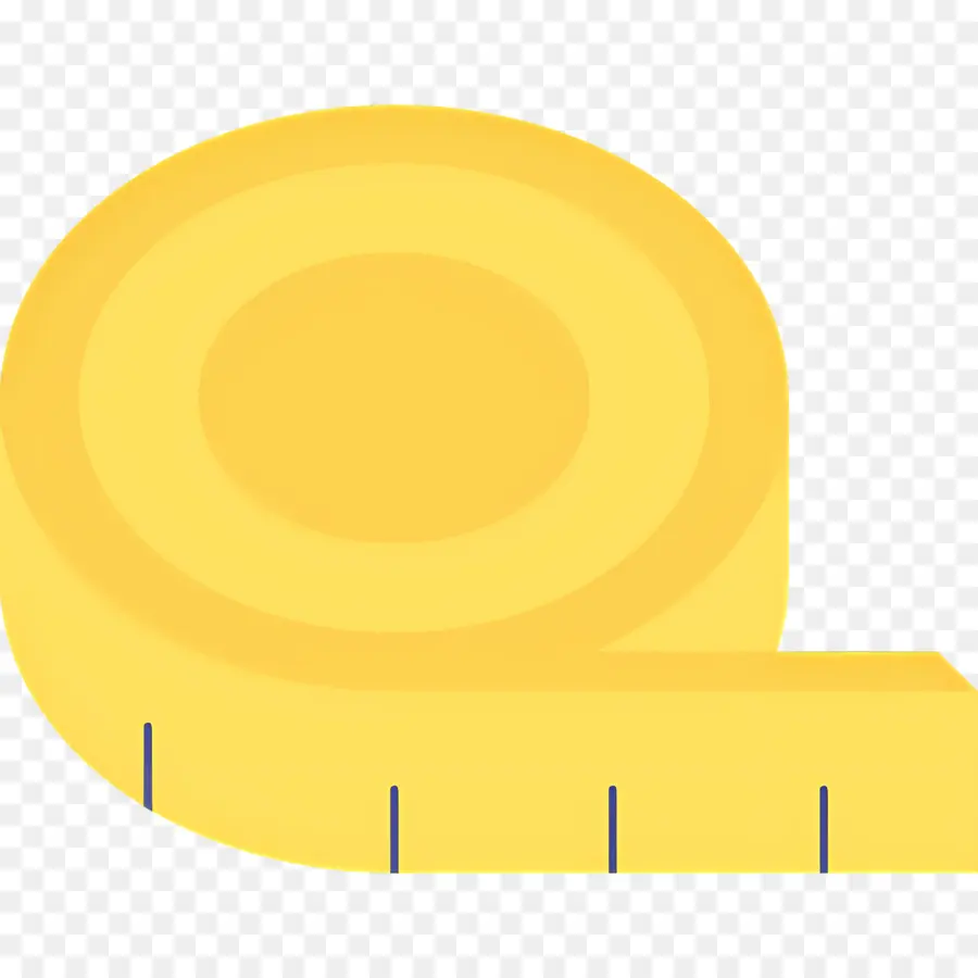 Fita Métrica，Amarelo PNG