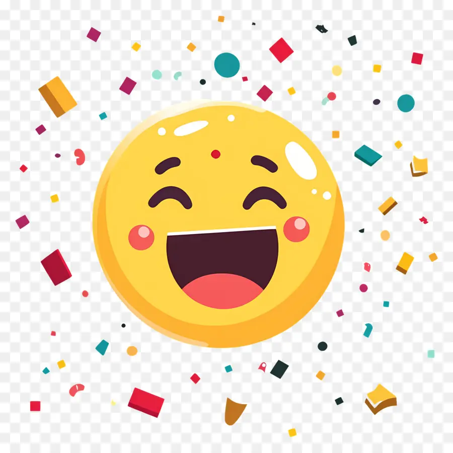 Emoji De Aniversário，Emoji Risonho PNG