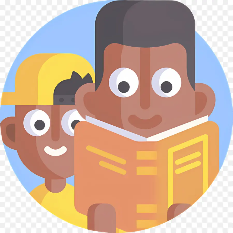 Pai E Filho，Livro De Leitura PNG