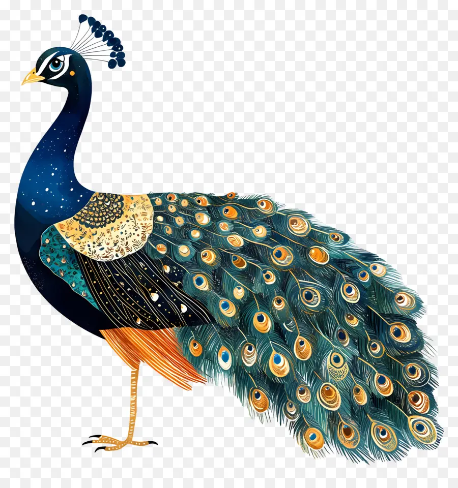 Pavão Animado，Pavão PNG