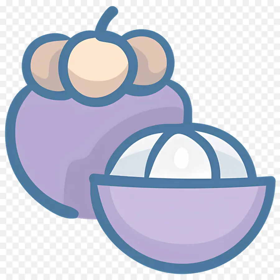 Mangostão，Roxo PNG