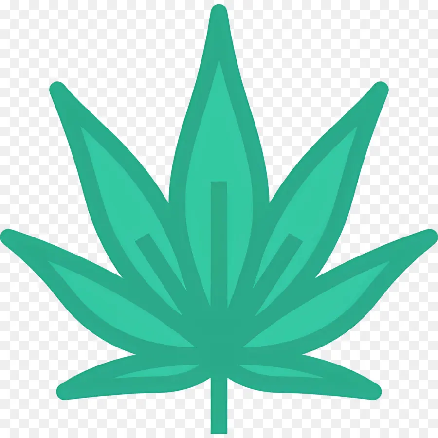 Folha De Cannabis，Folha Verde PNG