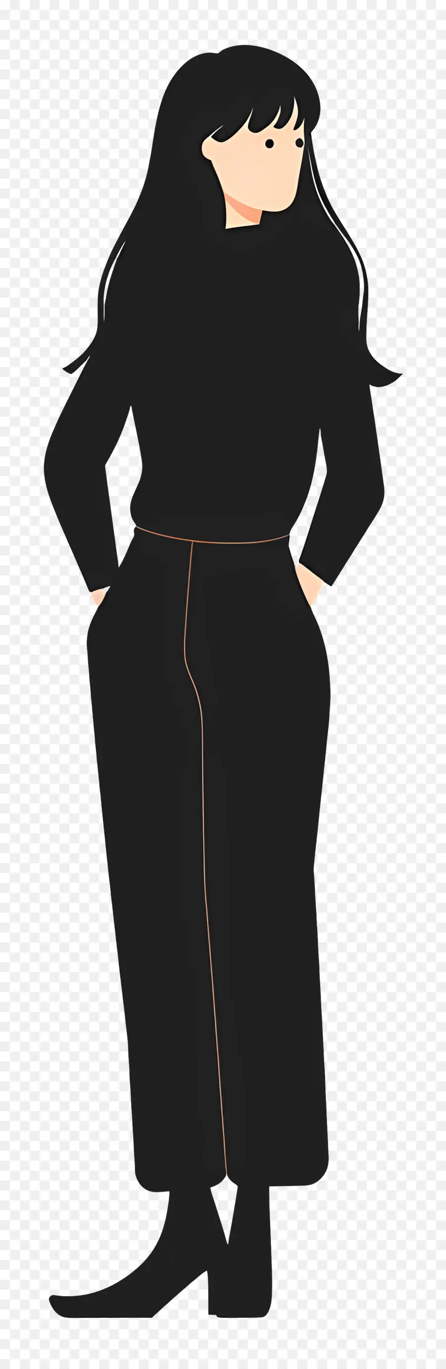 Mulher Em Roupa Preta，Mulher Com Roupa Preta PNG