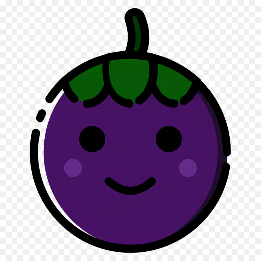 Mangostão，Berinjela Sorridente PNG