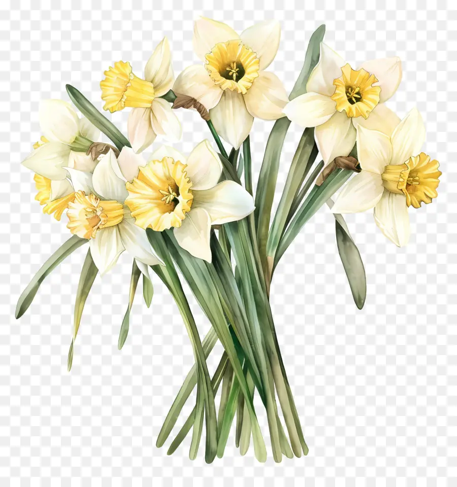 Buquê De Narciso，Narcisos PNG