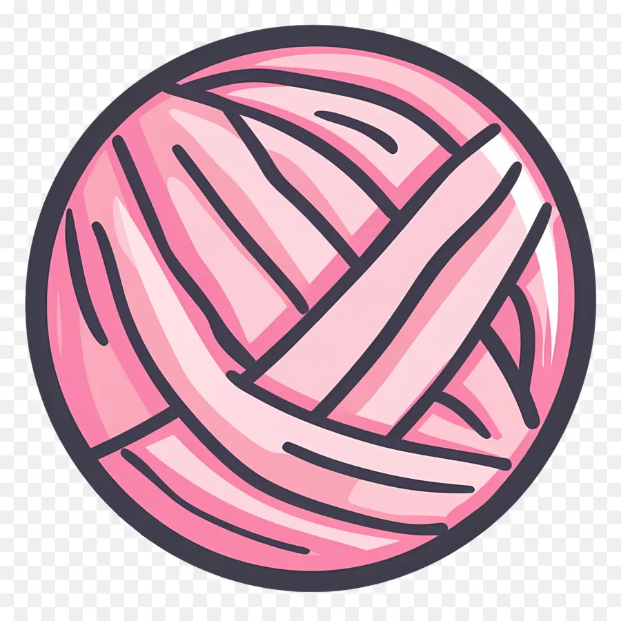 Novelo De Lã，Bola De Fio Rosa PNG