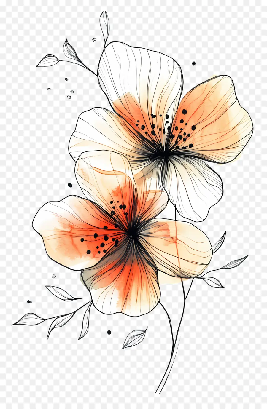 Flor De Linha，Flores Coloridas PNG