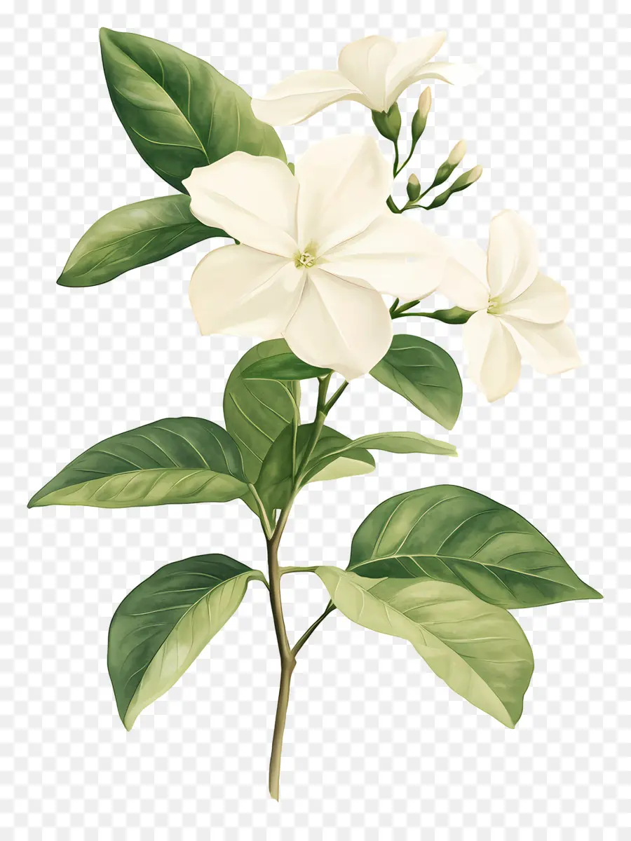 Flor De Jasmim，Flores De Jasmim Branco PNG