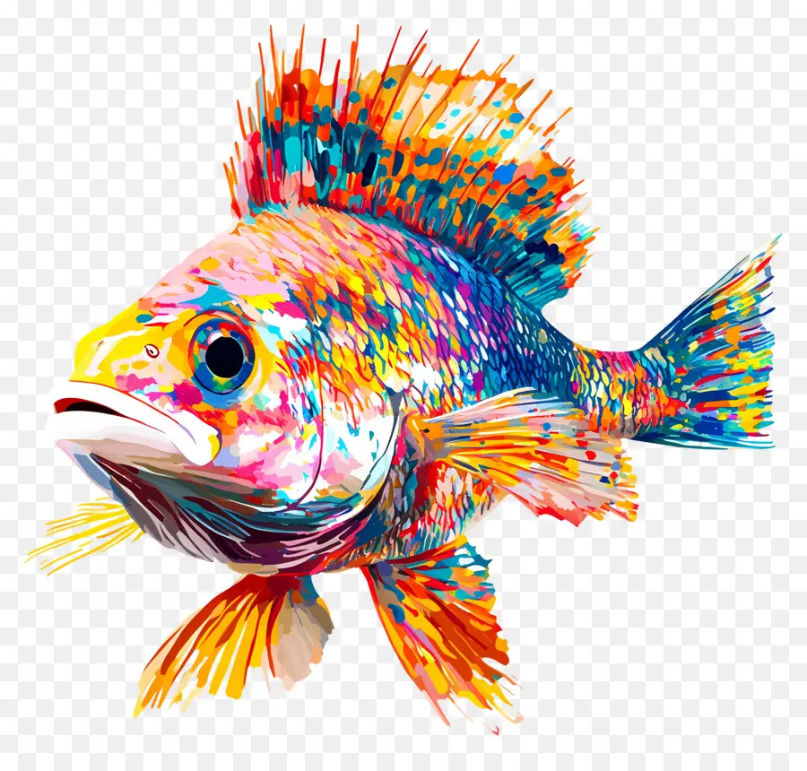 Peixe Animado，Peixe Colorido PNG