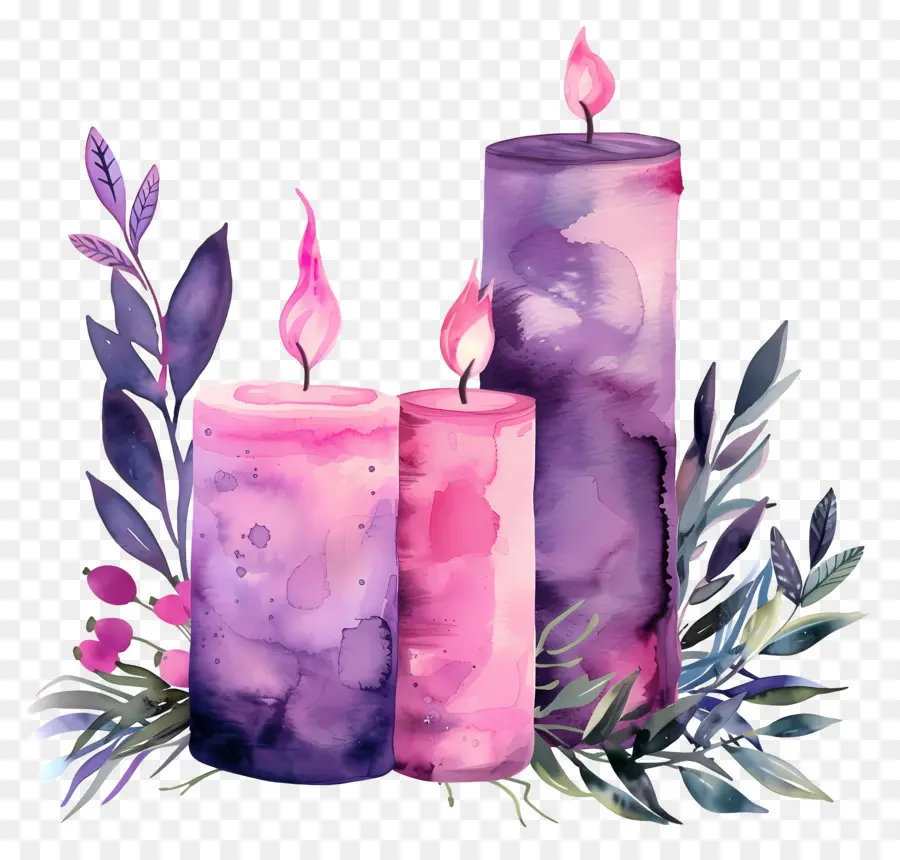 Velas Do Advento，Velas PNG