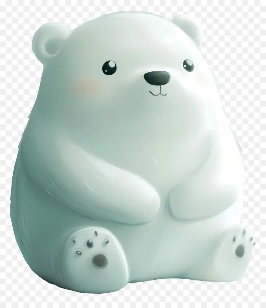 Urso De Gelo，Urso Polar Fofo PNG