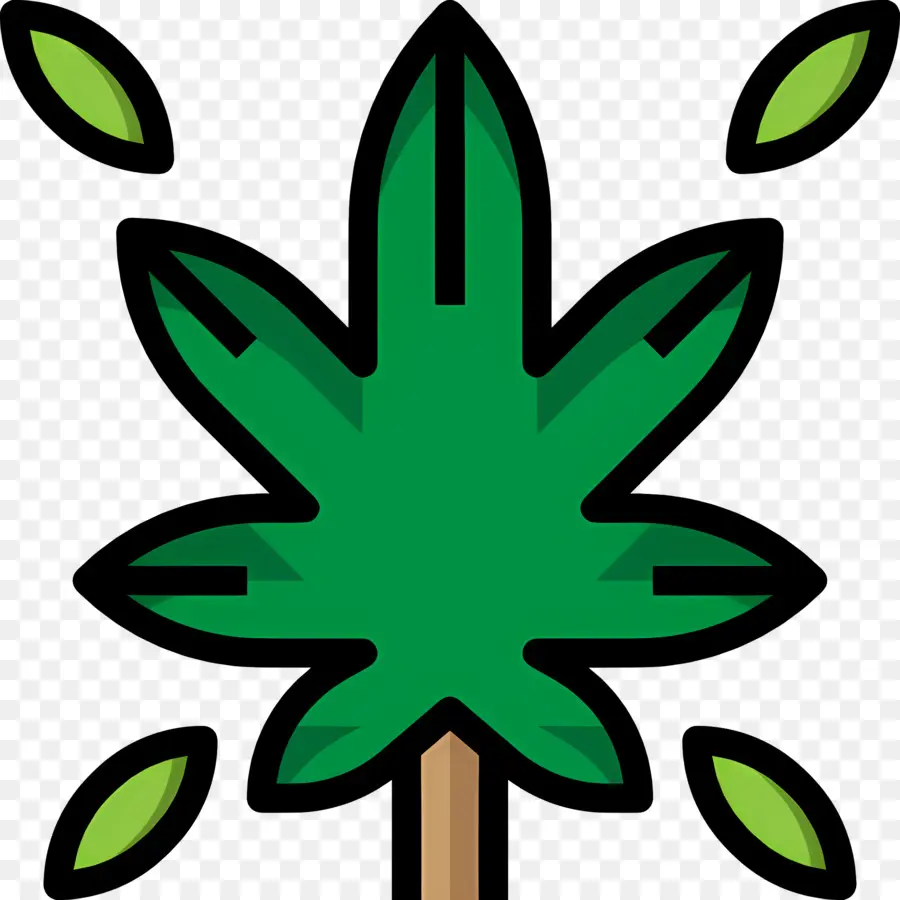 Folha De Cannabis，Folha PNG