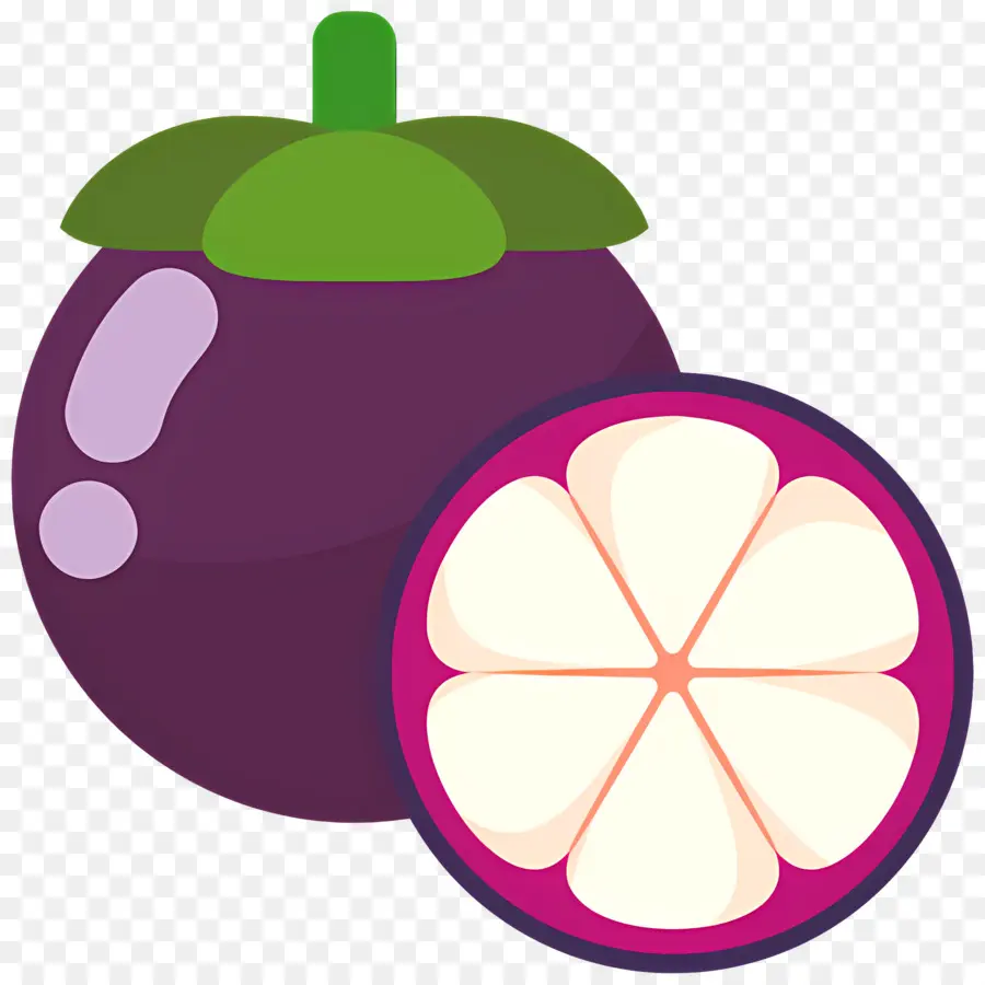 Mangostão，Roxo PNG