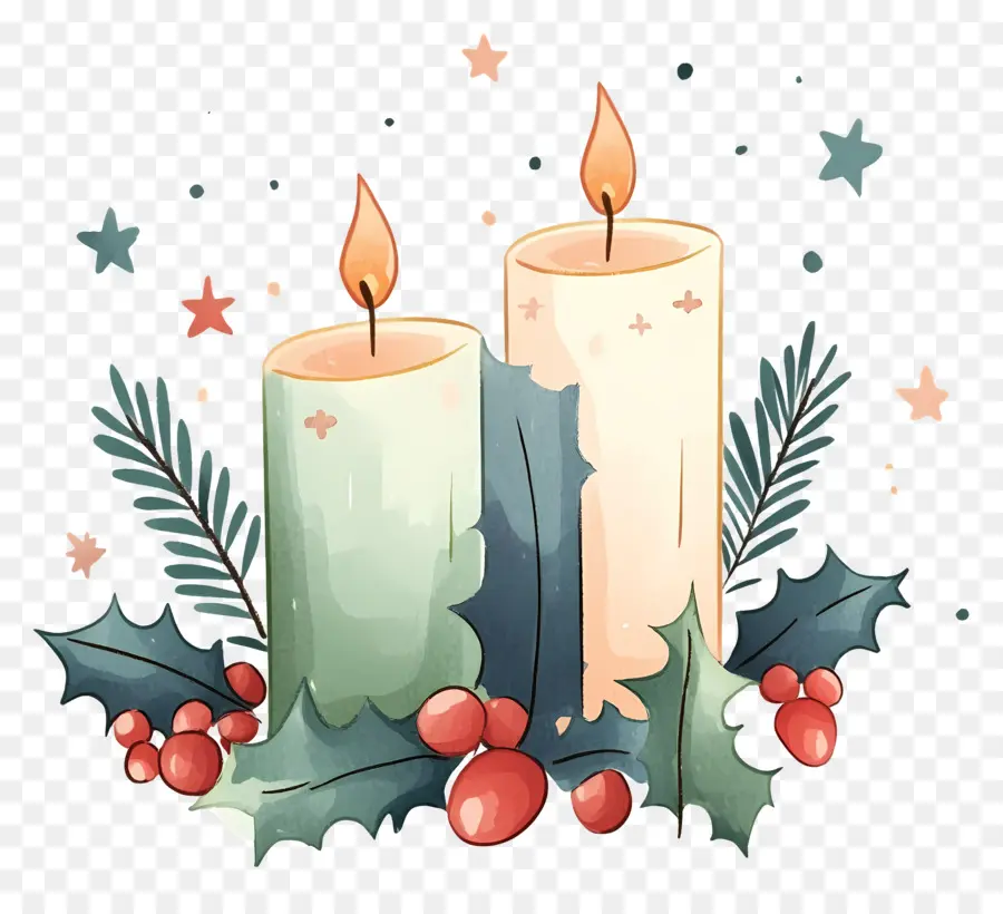 Velas De Natal，Velas PNG