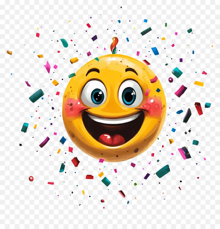 Emoji De Aniversário，Emoji Feliz PNG