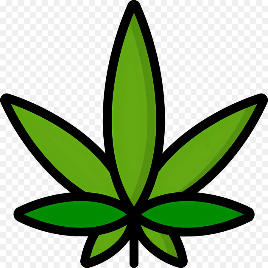 Folha De Maconha，Folha Verde PNG