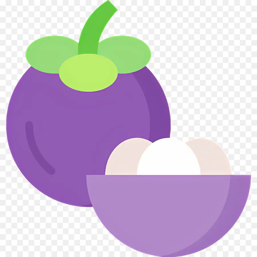 Mangostão，Roxo PNG