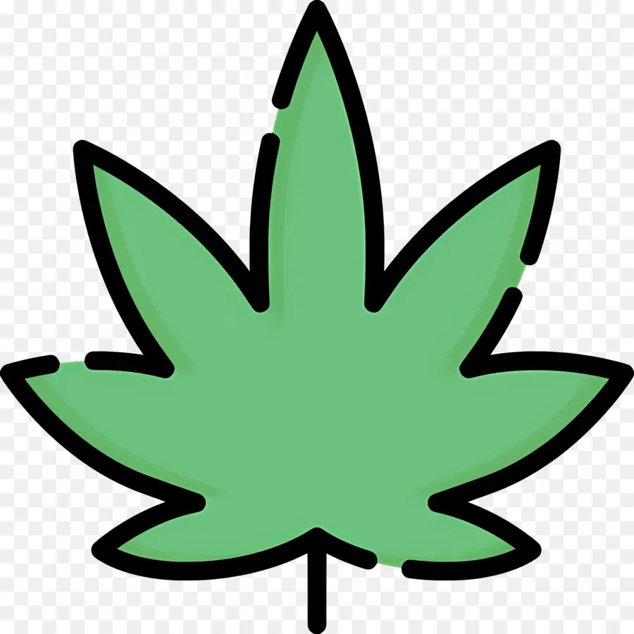 Folha De Maconha，Folha Azul PNG