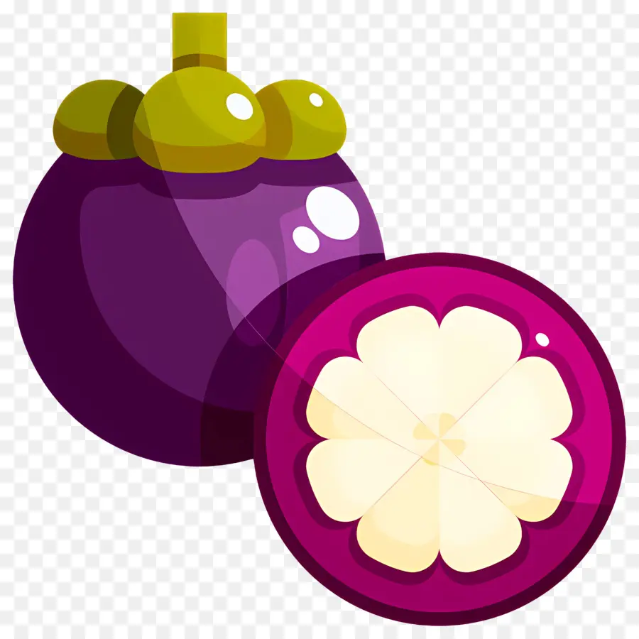 Mangostão，Fruta PNG