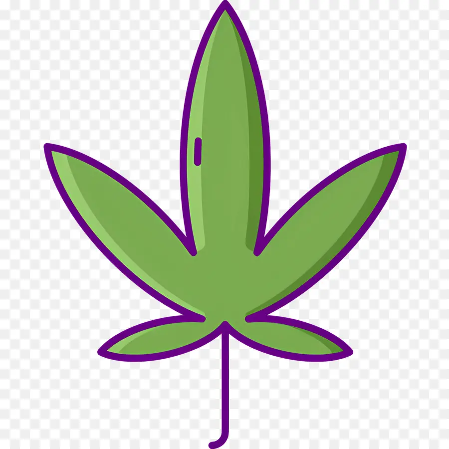 Folha De Maconha，Folha Verde PNG