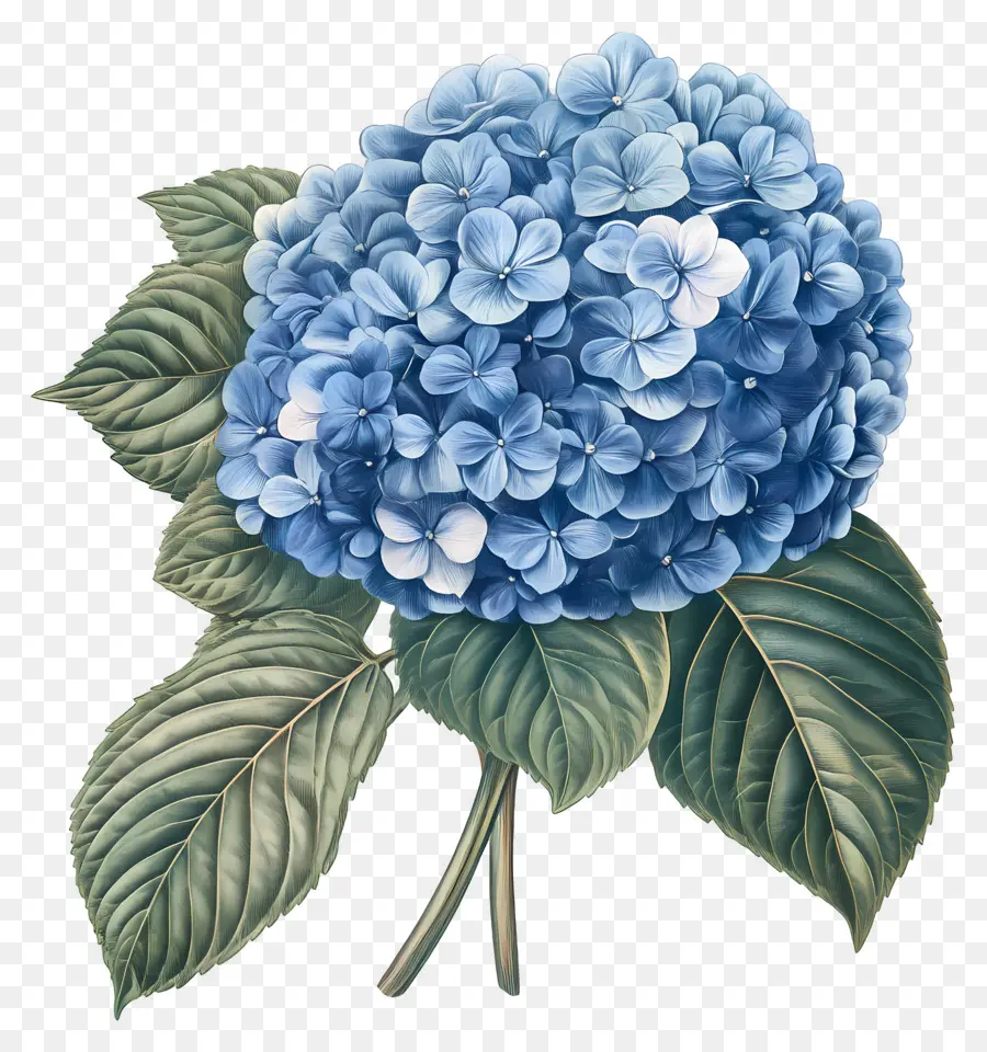 Buquê De Hortênsias，Hortênsia Azul PNG