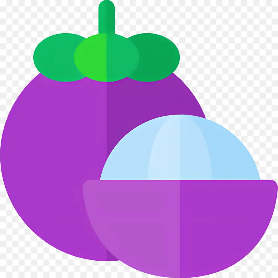 Mangostão，Roxo PNG