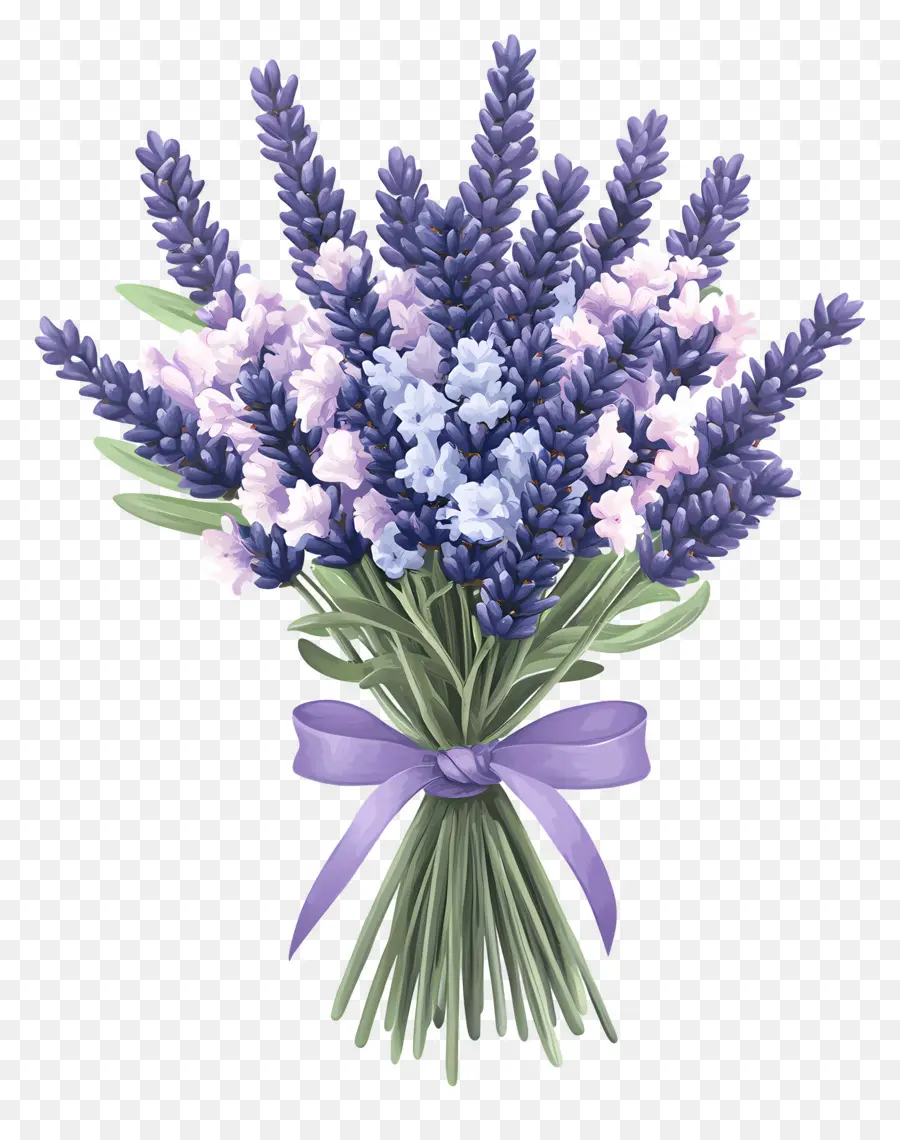 Buquê De Lavanda，Roxo PNG