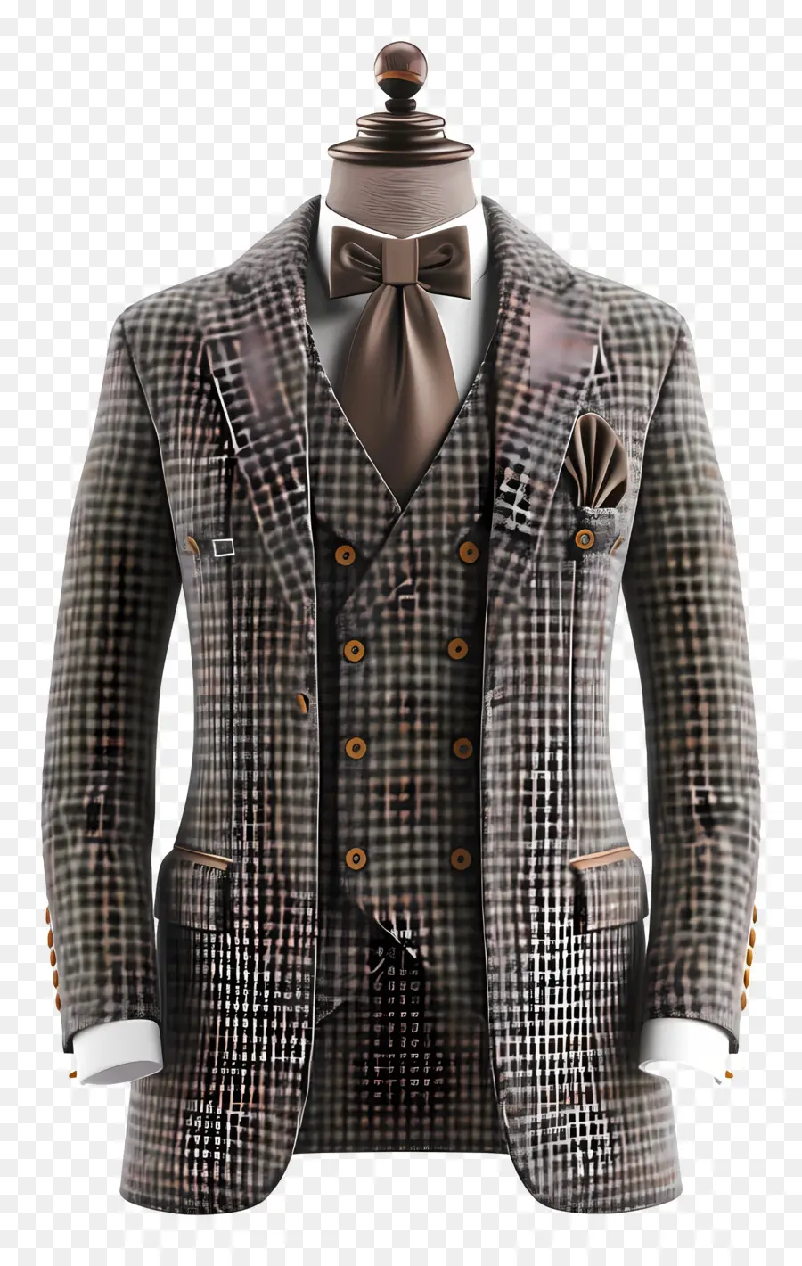 Traje Formal Para Homens，Terno Xadrez PNG