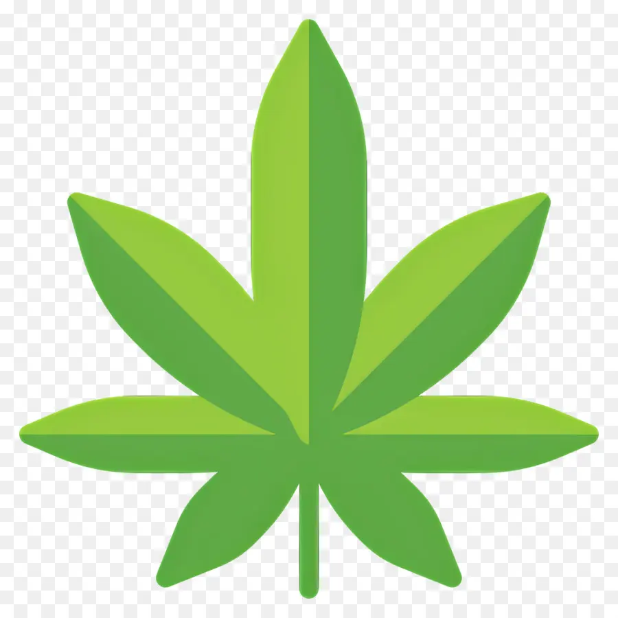 Folha De Cannabis，Folha Verde PNG