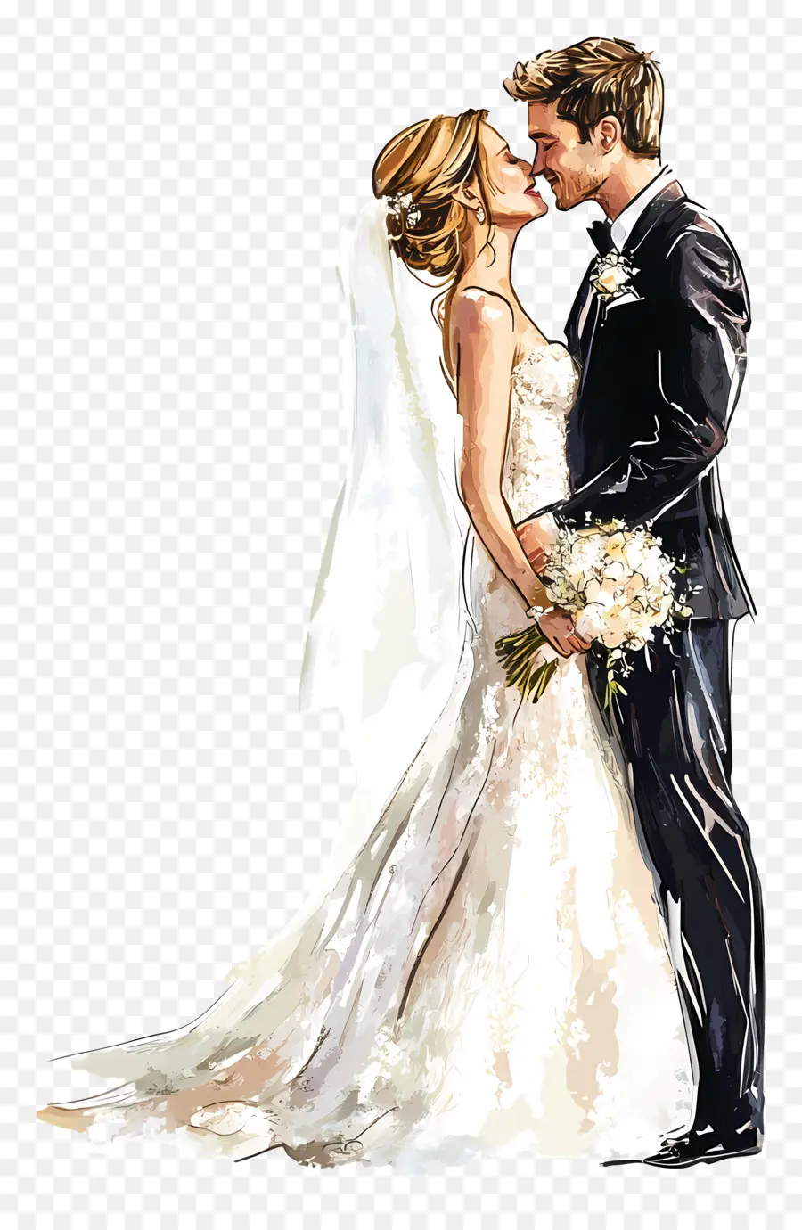 Linha De Casamento，Casal PNG