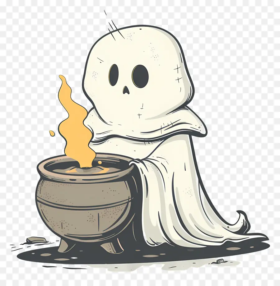 Poção De Agitação Fantasma，Fantasma Fofo PNG