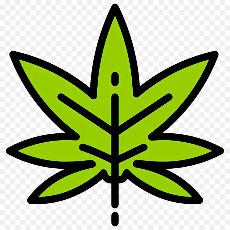 Folha De Cannabis，Folha Verde PNG