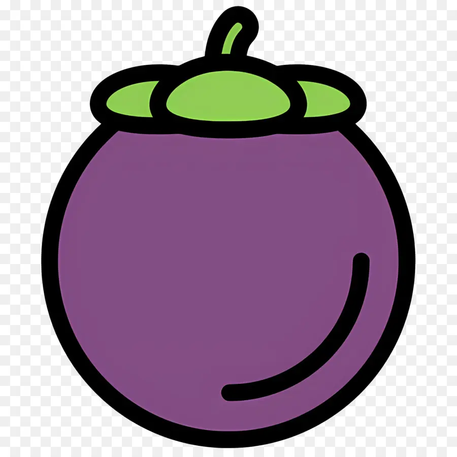 Mangostão，Roxo PNG