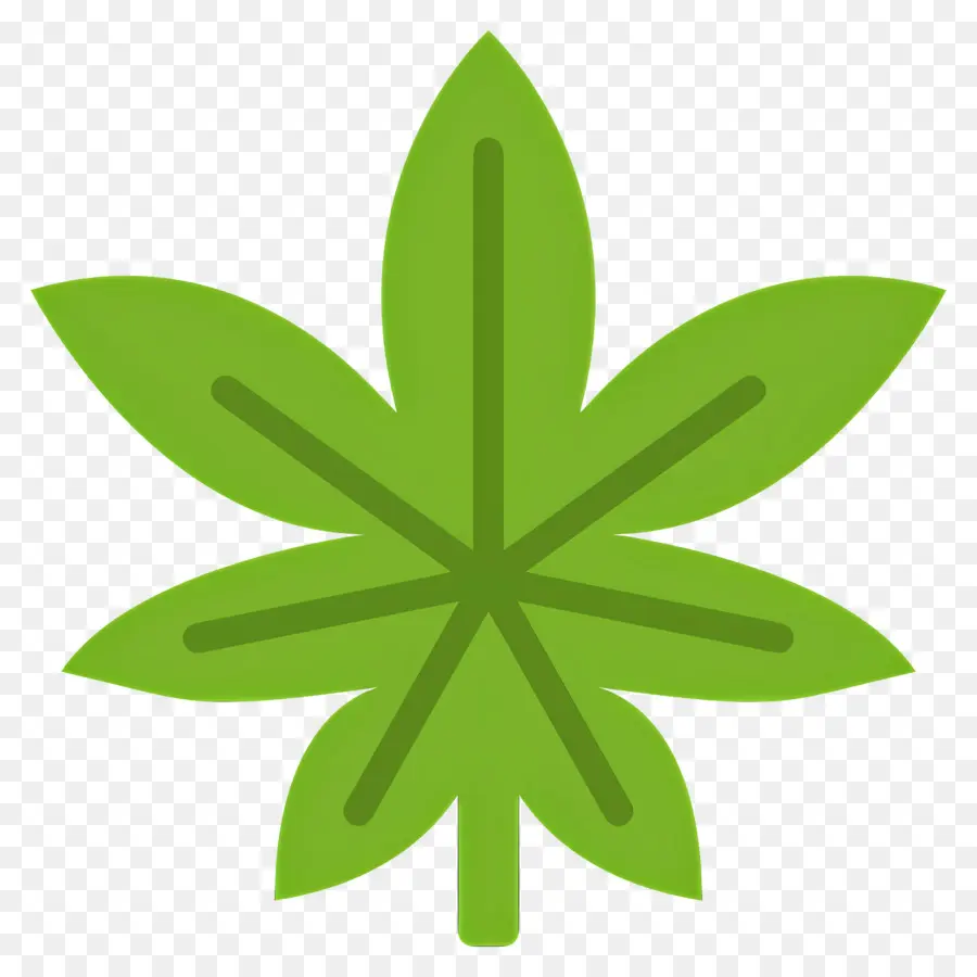 Folha De Cannabis，Folha Verde PNG