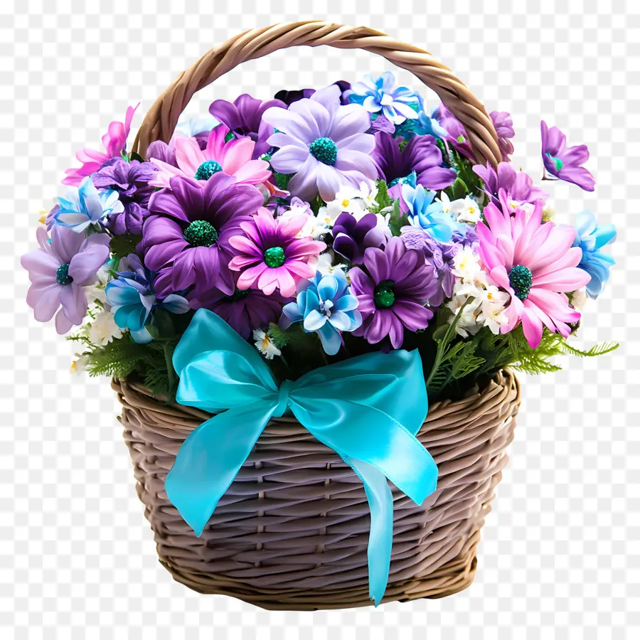 Cesta De Flores De Aniversário，Cesta De Flores PNG