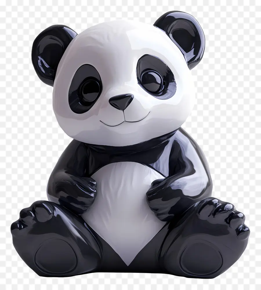 Urso Panda，Estatueta De Panda PNG