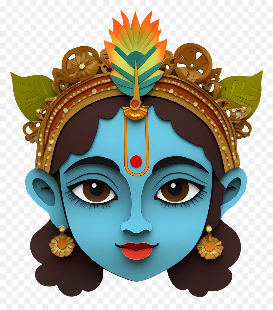 Bebê Krishna，Deusa Azul PNG