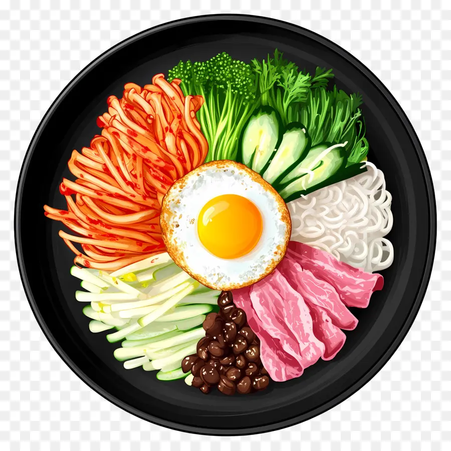 Bibimbap Coreano，Bibimbap PNG