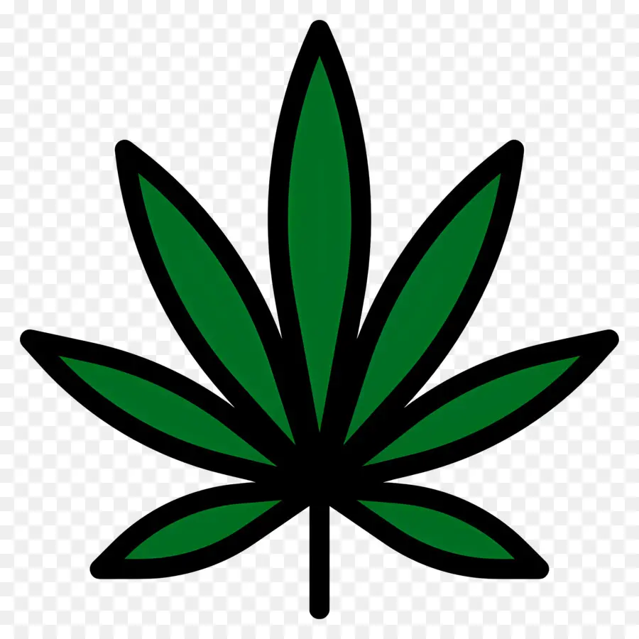 Folha De Maconha，Folha Verde PNG