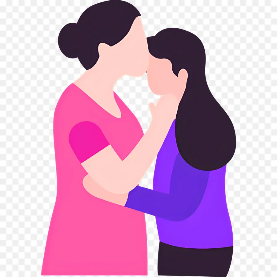 Mãe E Filha，Mãe Beijando Filho PNG