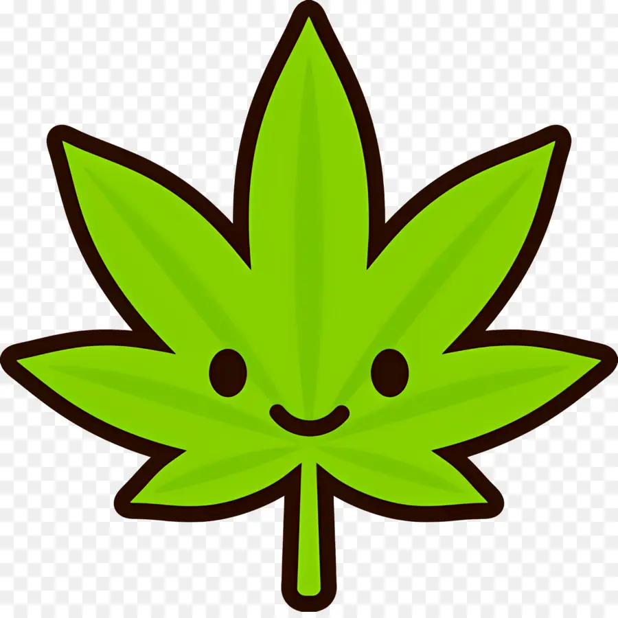 Folha De Cannabis，Folha Verde PNG