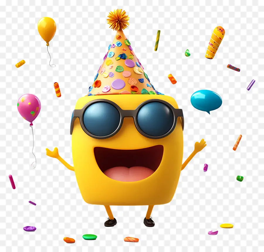 Emoji De Aniversário，Emoji De Festa PNG