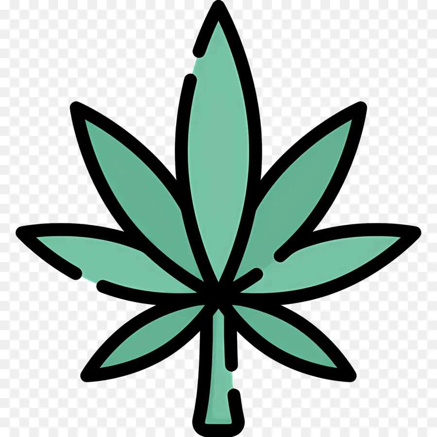 Folha De Cannabis，Folha Verde PNG